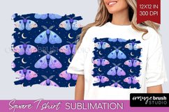 Celestial Moth Square Tshirt Background - Moth PNG Product Image 1