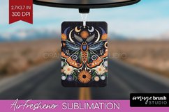 Celestial Moth Air Freshener PNG - Moth PNG Sublimation Product Image 1