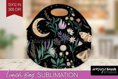 Celestial Moth Lunch Bag - Moth Lunch Bug PNG Sublimation Product Image 1