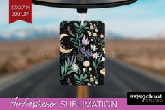 Celestial Moth Air Freshener PNG - Moth PNG Sublimation Product Image 1