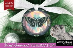 Celestial Moth Ornament PNG - Moth PNG Sublimation Product Image 1