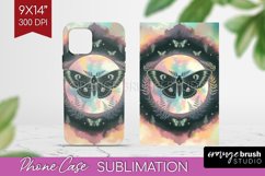 Celestial Moth Phone Case PNG - Moth Case PNG Sublimation Product Image 1