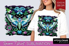 Celestial Moth Square Tshirt Background - Moth PNG Product Image 1