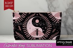 Celestial Moth Cosmetic Bag - Moth Makeup Bag PNG Product Image 1