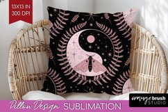 Celestial Moth Pillow Sublimation - Moth Pillow Cover PNG Product Image 1