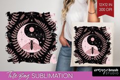 Celestial Moth Tote Bag - Moth Tote Bag PNG Sublimation Product Image 1