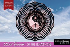 Celestial Moth Wind Spinner Sublimation PNG - Moth Round Product Image 1