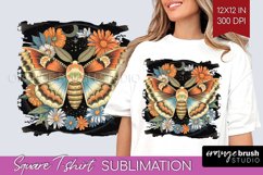 Celestial Moth Square Tshirt Background - Moth PNG Product Image 1