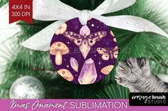 Celestial Moth Ornament PNG - Moth PNG Sublimation Product Image 1