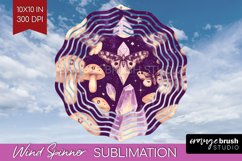Celestial Moth Wind Spinner Sublimation PNG - Moth Round Product Image 1