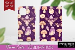 Celestial Moth Phone Case PNG - Moth Case PNG Sublimation Product Image 1