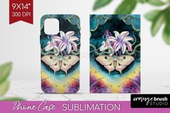 Celestial Moth Phone Case PNG - Moth Case PNG Sublimation Product Image 1