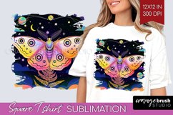 Celestial Moth Square Tshirt Background - Moth PNG Product Image 1