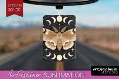 Celestial Moth Air Freshener PNG - Moth PNG Sublimation Product Image 1