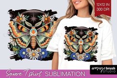 Celestial Moth Square Tshirt Background - Moth PNG Product Image 1
