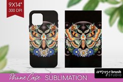 Celestial Moth Phone Case PNG - Moth Case PNG Sublimation Product Image 1