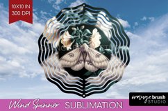 Celestial Moth Wind Spinner Sublimation PNG - Moth Round Product Image 1