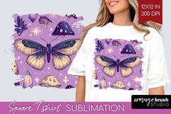 Celestial Moth Square Tshirt Background - Moth PNG Product Image 1