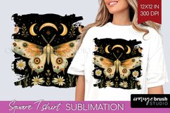 Celestial Moth Square Tshirt Background - Moth PNG Product Image 1