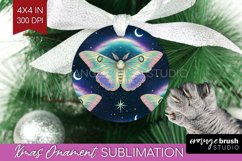 Celestial Moth Ornament PNG - Moth PNG Sublimation Product Image 1