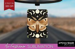 Celestial Moth Air Freshener PNG - Moth PNG Sublimation Product Image 1