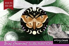Celestial Moth Ornament PNG - Moth PNG Sublimation Product Image 1
