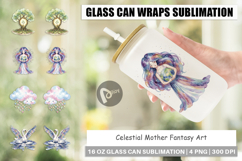 Celestial Mother Fantasy Art Glass Can Product Image 1