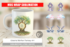 Celestial Mother Fantasy Art Mug Wrap Product Image 1