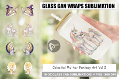 Celestial Mother Fantasy Art Glass Can Product Image 1