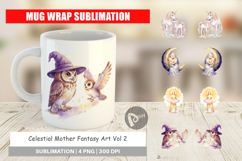 Celestial Mother Fantasy Art Mug Wrap Product Image 1