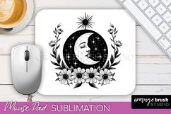 Celestial Mouse Pad PNG Boho Mystical Mousepad Sublimation