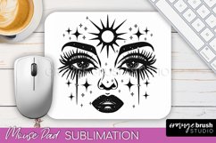 Celestial Mouse Pad PNG Boho Mystical Mousepad Sublimation