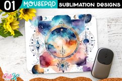 Celestial Mousepad Sublimation Design PNG