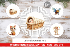 Celestial Mummies Wind Spinner Product Image 1