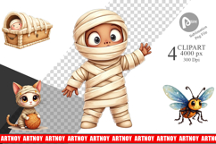 Celestial Mummies Clipart Product Image 1