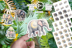 Celestial Night Elephant Sticker Product Image 1