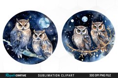 Celestial Clipart,Mystical Clipart,Magical Clipart,Owl Clipart,Galaxy Clipart,Fantasy Clipart,Night Clipart,Watercolor Celestial,Watercolor Owl,Cosmic Clipart,Dreamy Clipart,
