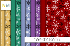Celestial Snow Seamless Matching Fabrics Product Image 1