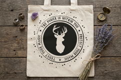 Magical Stag Wizard. Celestial Stag SVG Product Image 6