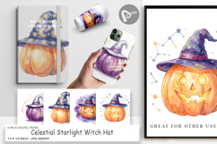 Celestial Witch Hat Digital Paper Product Image 1