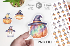 Celestial Starlight Witch Hat Sticker Product Image 1