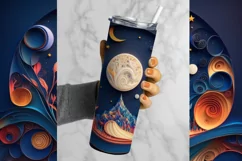 Celestial Tumbler Wrap, 20 oz tumbler wrap, Celestial png, Celestial Tumbler Wrap