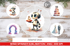 Celestial Union Sci-Fi Wind Spinner Product Image 1