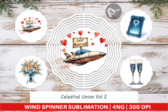 Celestial Union Sci-Fi Wind Spinner Product Image 1