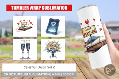 Celestial Union Sci-Fi Wedding Tumbler Product Image 1