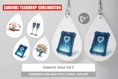 Celestial Union Sci-Fi Wedding Earring Product Image 1