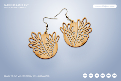 Celestial Wing Earrings Laser Cut Product Image 2