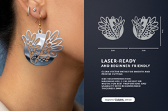 Celestial Wing Earrings Laser Cut Product Image 1