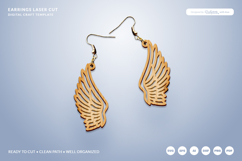 Celestial Wing Earrings Laser Cut Product Image 2