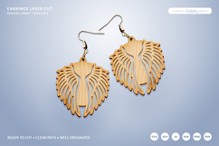 Celestial Wing Earrings Laser Cut Product Image 2
